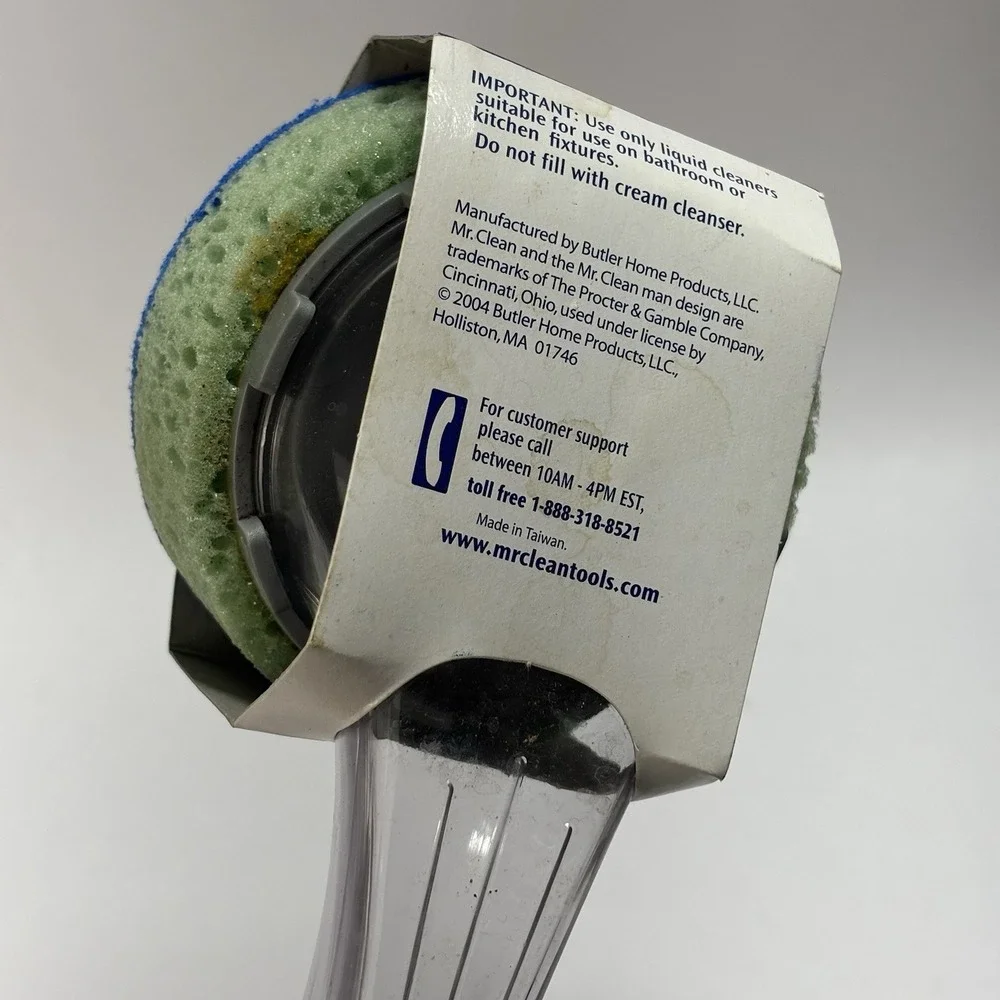 Mr Clean Fillable Bath Scrubber NOS 2004